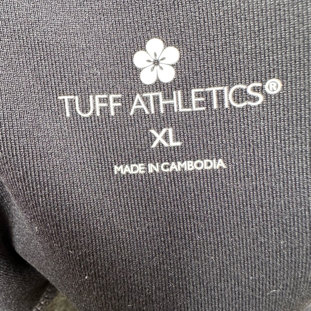 TUFF ATHLETICS Women's High Waisted Legging with Pockets Plus Size XL Flattering - Picture 3 of 12